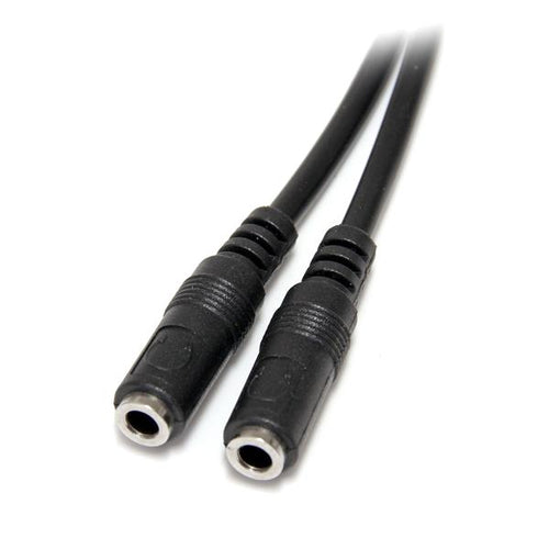 StarTech.com Slim Stereo Splitter Cable - 3.5mm Male to 2x 3.5mm Female StarTech.com Slim Stereo Splitter Cable - 3.5mm Male to 2x 3.5mm Female